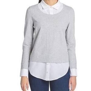 Tommy Hilfiger Cotton Layered-Look Sweater Size XXL